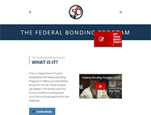Tablet Screenshot of bonds4jobs.com